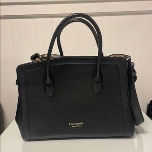 Kate Spade Black Shoulder Bag with Structured Design